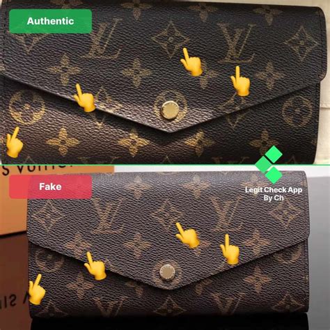 authentic louis vuitton wallet vs fake|louis vuitton wallet authenticity code.